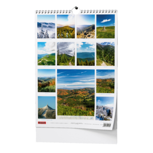 Fotografie k reklamnímu předmětu „Nástěnný kalendář - Hory Čech a Moravy - A3“