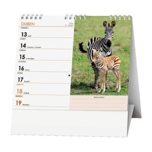 Fotografie k reklamnímu předmětu „Stolní kalendář - IDEÁL - Zvířátka celého světa“
