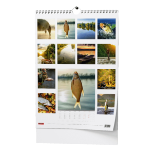 Fotografie k reklamnímu předmětu „Nástěnný kalendář - Rybářský kalendář  - A3“