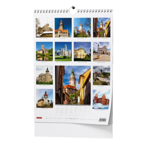 Fotografie k reklamnímu předmětu „Nástěnný kalendář - Hrady a zámky České republiky“
