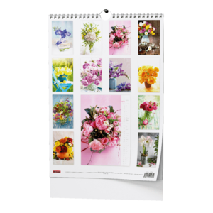 Fotografie k reklamnímu předmětu „Nástěnný kalendář - Květiny - A3“