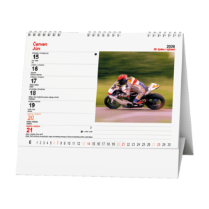 Fotografie k reklamnímu předmětu „Stolní kalendář - Motorbike“