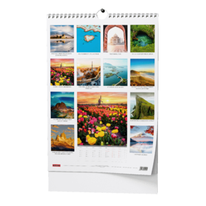 Fotografie k reklamnímu předmětu „Nástěnný kalendář - Pohádková místa světa  - A3“