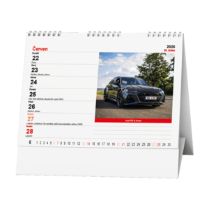 Fotografie k reklamnímu předmětu „Stolní kalendář - Auta“