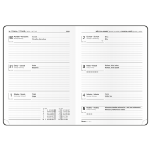 Fotografie k reklamnímu předmětu „Týdenní diář - Prokop - Luxi - B6“