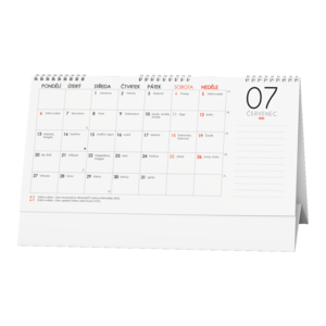 Fotografie k reklamnímu předmětu „Stolní kalendář - Měsíční pracovní kalendář“