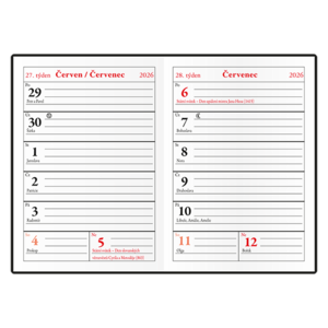 Fotografie k reklamnímu předmětu „Týdenní diář - Ladislav - PVC“