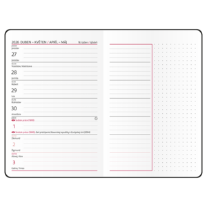 Fotografie k reklamnímu předmětu „18měsíční týdenní diář - Lungo - B6“