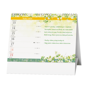 Fotografie k reklamnímu předmětu „Stolní kalendář - Pranostiky (Renata Raduševa Herber)“