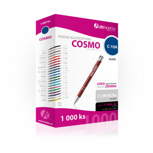 Fotografie k reklamnímu předmětu „Cosmo kovová propiska, kuličkové pero - ZDARMA LASER LOGA“