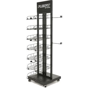 Fotografie reklamního předmětu „Flexfit | Double Row Display - Prezentační stojan na čepice a kšiltovky“