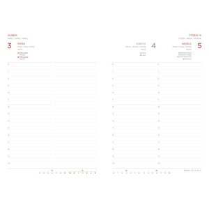 Fotografie k reklamnímu předmětu „diář Tweed A5 denní 2026 šedý“