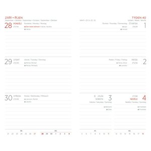 Fotografie k reklamnímu předmětu „diář Atlas kapesní týdenní 2026 modrý“