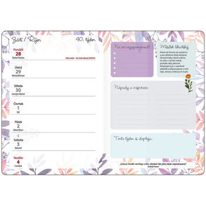 Fotografie k reklamnímu předmětu „Týdenní diář B6 Bylinkový“