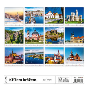 Fotografie k reklamnímu předmětu „Kalendář Křížem krážem Českou republikou“