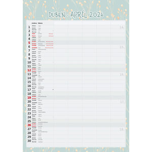 Fotografie k reklamnímu předmětu „Rodinný plánovač“