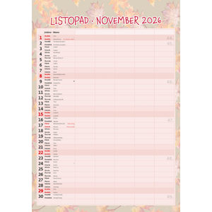 Fotografie k reklamnímu předmětu „Rodinný plánovač“