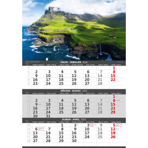 Fotografie k reklamnímu předmětu „Tříměsíční kalendář Pobřeží“