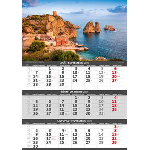 Fotografie k reklamnímu předmětu „Tříměsíční kalendář Pobřeží“