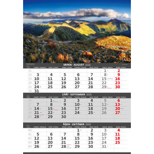 Fotografie k reklamnímu předmětu „Tříměsíční kalendář Hory“