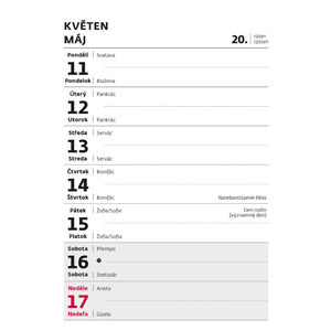 Fotografie k reklamnímu předmětu „Týdenní trhací kalendář A5“