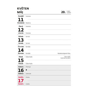 Fotografie k reklamnímu předmětu „Týdenní trhací kalendář A6“