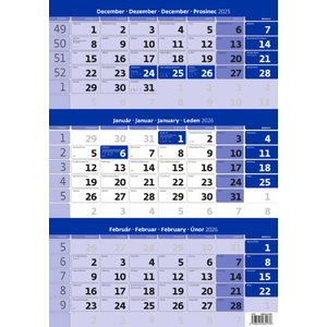 Fotografie k reklamnímu předmětu „Slovenský trojmesačný kalendár modrý“