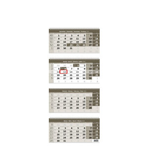 Fotografie k reklamnímu předmětu „Slovenský štvormesačný kalendár šedý so špirálou“