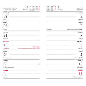 Fotografie k reklamnímu předmětu „Čtrnáctidenní diář Torino“