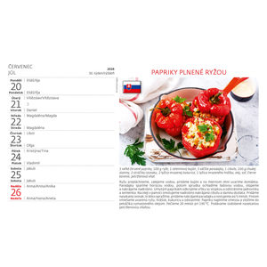 Fotografie k reklamnímu předmětu „Kalendář Česko-slovenská kuchařka“