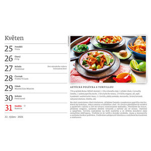 Fotografie k reklamnímu předmětu „Kalendář Mezinárodní kuchařka“