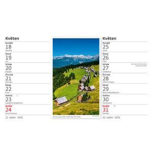 Fotografie k reklamnímu předmětu „Kalendář Na horách – 14denní“