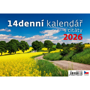 Fotografie k reklamnímu předmětu „14denní kalendář s citáty“