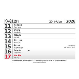 Fotografie k reklamnímu předmětu „Plánovací kalendář Týdenní 