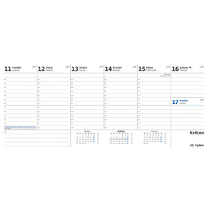 Fotografie k reklamnímu předmětu „Plánovací kalendář MODRÝ“