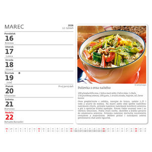 Fotografie k reklamnímu předmětu „Slovenský kalendár Kuchárka pre všetkých“