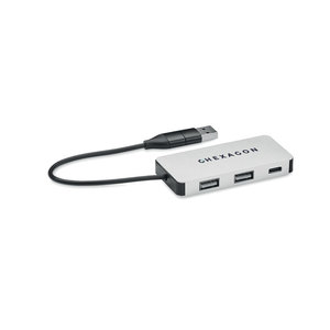Fotografie k reklamnímu předmětu „USB rozbočovač s 20cm kabelem HUB-C“