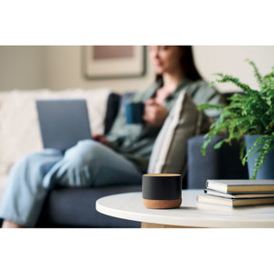 Fotografie k reklamnímu předmětu „Hliníkový reproduktor s korkem RUMBA“