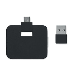 Fotografie k reklamnímu předmětu „4portový USB rozbočovač SQUARE-C“