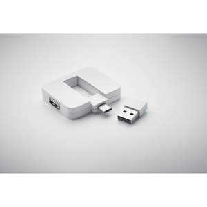 Fotografie k reklamnímu předmětu „4portový USB rozbočovač SQUARE-C“