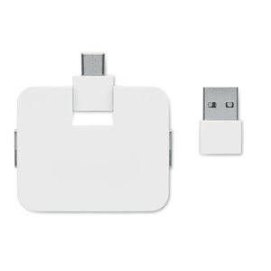 Fotografie k reklamnímu předmětu „4portový USB rozbočovač SQUARE-C“