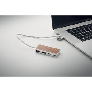 Fotografie k reklamnímu předmětu „USB hub 4 porty 27,5 cm UBAH“
