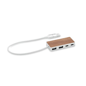 Fotografie reklamního předmětu „USB hub 4 porty 27,5 cm UBAH“