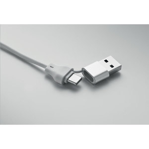 Fotografie k reklamnímu předmětu „Přívěsek na klíče s kabelem 4v1 60 BULE“