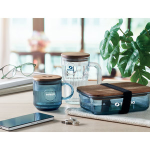 Fotografie k reklamnímu předmětu „Žebrovaný skleněný hrnek 300ml VITRIO MUG“