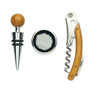 Fotografie k reklamnímu předmětu „Sada na víno z bambusu SONOMA“