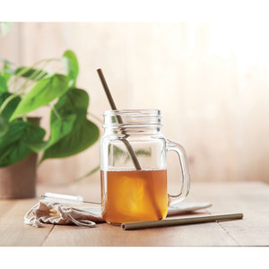 Fotografie k reklamnímu předmětu „Bambusové brčko s kartáčkem NATURAL STRAW“