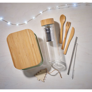 Fotografie k reklamnímu předmětu „Skleněný box na jídlo s víkem TUNDRA LUNCHBOX“