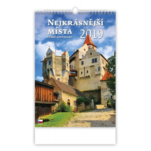 Náhled reklamního předmětu „Nástěnný kalendář Nejkrásnější místa České republiky 2019“