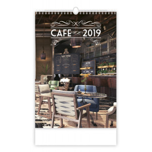 Náhled reklamního předmětu „Nástěnný kalendář Cafe 2019“